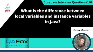 Difference between local variables and instance variables Core Java Interview Question