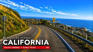 Driving California 8K Dolby Vision R - Palos Verdes to Dana Point