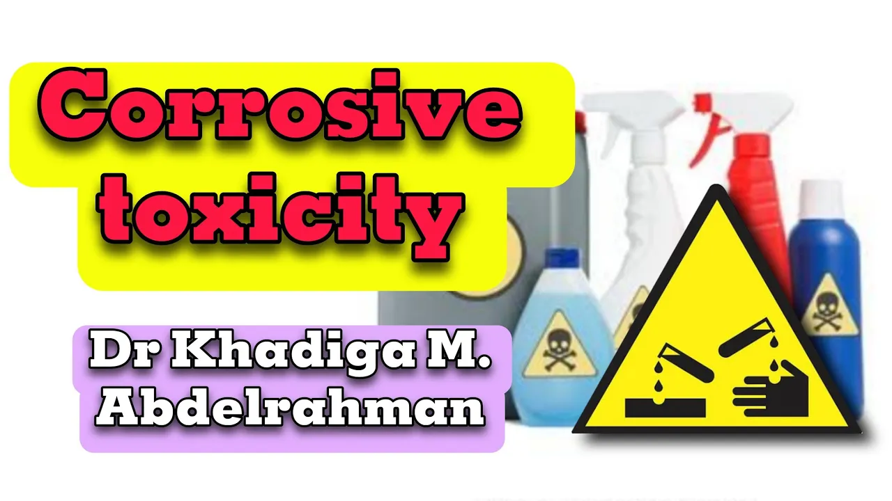 Corrosive poisoning - toxicology شرح سموم|المواد الكاوية