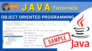 JAVA Object Oriented Programming ATM Machine OOP Tagalog