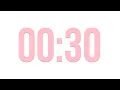 Lagu 30 Second countdown timer - No sound - Pink Colour