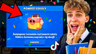 KAŻDY KTO IDZIE do SZKOŁY MOŻE ODEBRAĆ ten DARMOWY PREZENT w BRAWL STARS? 🤯 (TESTUJE MITY Z TIKTOKA)
