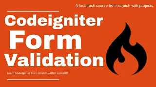 Form Validation in codeigniter Validate forms in ci