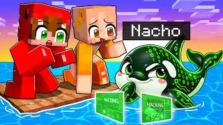 Me Convertí en BEBÉ BALLENA HACKER para Trollear a Mis Amigos en Minecraft!