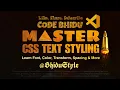 CSS Text Styling Masterclass - Fonts Colors Text Transform Decoration and Many More codeBhidu