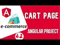 Angular project tutorial Cart Page UI Angular E-commerce Project
