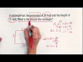 Area Perimeter Problem Solving - Word Problems