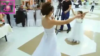 عروسه رووعه ترقص لزوجها يوم الزفاف علي أغنية بلطي يا ليلي ويا ليلا خراافي 