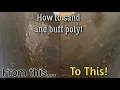 How to Sand Topcoat of Polyurethane