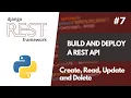 Build And Deploy a REST API with Django REST Framework Serializers and CRUD