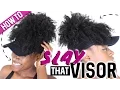 How To Slay A Visor In 2min or Less Natural Hair