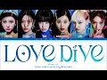 Download Lagu IVE LOVE DIVE Lyrics 아이브 LOVE DIVE 가사 Color Coded Lyrics