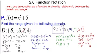 Function Notation Part 2