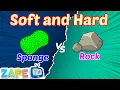Soft vs Hard Fun Kids Song to Learn Textures Preschool Learning Songs Zape TV