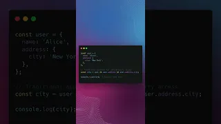 JavaScript Shortcuts - Optional Chaining for safe property access