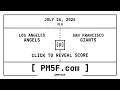 Los Angeles Angels LAA San Francisco Giants SF MLB Final Box Score JULY 26 2026