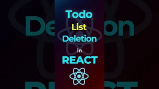 Delete functionality in react To do list app