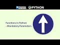 Functions in Python - Mandatory Parameters
