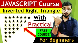 JavaScript Star Pattern Program Inverted Right Angle JavaScript Tutorial