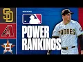 MLB Power Rankings Padres Diamondbacks early success gets them into Top 5 Astros drop 20 spots