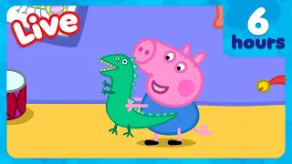 🔴 LIVE: FULL EPISODES George's Adventures! 🐷🦖 Peppa Pig | 12 HOURS OF HD CARTOONS