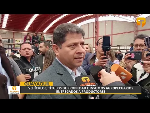 Vehículos, títulos de propiedad e insumos agropecuarios entregados a productores