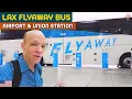 LAX FlyAway bus Riding to Union Station and back