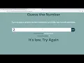 Guess The Number In JavaScript With Source Code Source Code Projects