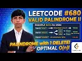 LeetCode Valid Palindrome II Two Pointer Approach in C
