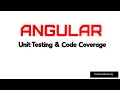 How to Run Unit Test in Angular Code Coverage Jasmine Karma
