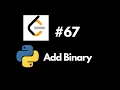 Leetcode 67 Add Binary in Python