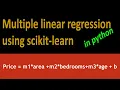 Machine Learning Using Python Linear Regression Multiple Variables Lesson 9 Urdu Hindi