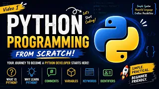 Python Programming for Beginners Lesson 1 Variables Comments Keywords Identifiers