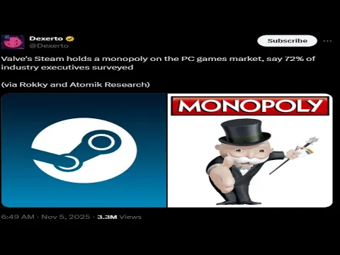Video Thumbnail: Is Steam a Monopoly