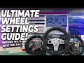 Ultimate Wheel Settings Guide for iRacing