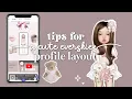 tips for a cute profile layout in everskies