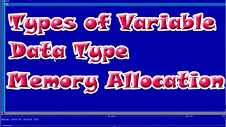 Types of Variable Data Type A Complete Computer Guide KD Production