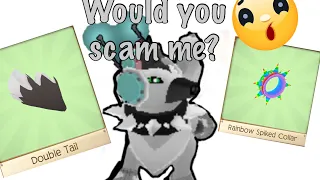 Would you scam my double tail and rainbow spike Scammer Test Drag00nxx AJ