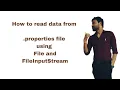 How to read data from properties file