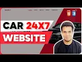 Car Booking Website Using HTML CSS Full Stack Web Development