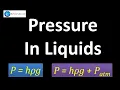 Pressure in Liquids