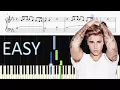Download Lagu Justin Bieber - Friends - EASY Piano Tutorial + SHEETS