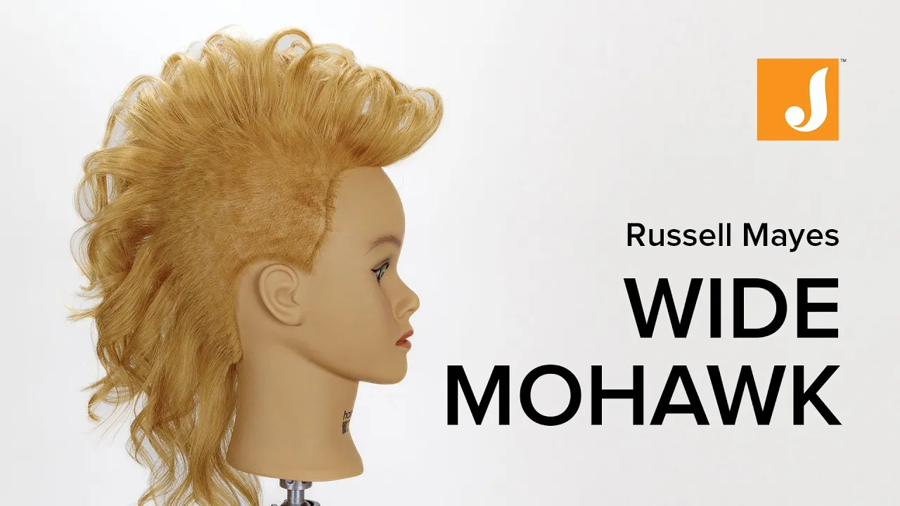 Wide funky mohawk haircut tutorial