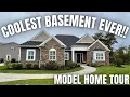 A MODEL house with the ULTIMATE basement I was so shocked Model Home Tour