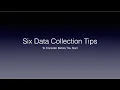 6 Data Collection Tips Before You Start