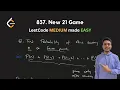 837 New 21 Game Probability DP LeetCode Daily Challenge