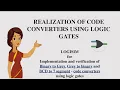 Virtual Lab - Code conversion using Logisim