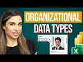 How to Create Custom Data Types in Excel Data Types Menu Intern vs manager vs Power BI