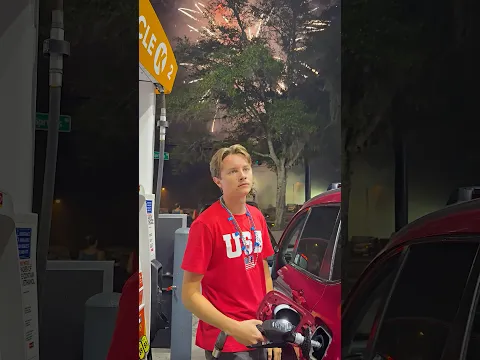 Still doesn’t make me feel better about the gas prices ⛽️ #skit #comedy #4thofjuly #fireworks