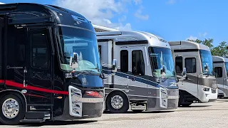 Comparing The Big 3 Class A Diesel RV Brands - Newmar Entegra and Tiffin